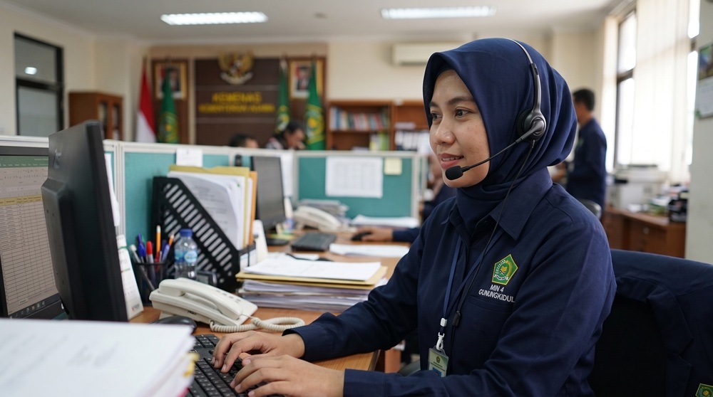 Petugas administrasi madrasah